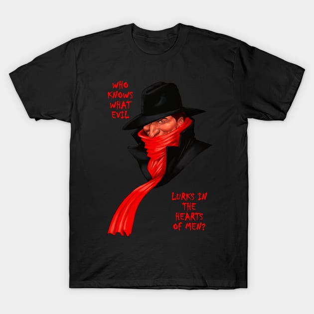 Who Knows What Evil Lurks In The Hearts Of Men? T-Shirt by thecountingtree